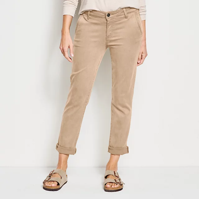 Orvis Kut From The Kloth® Stretch Twill Catherine Boyfriend Ankle—Exclusive DESERT KHAKI