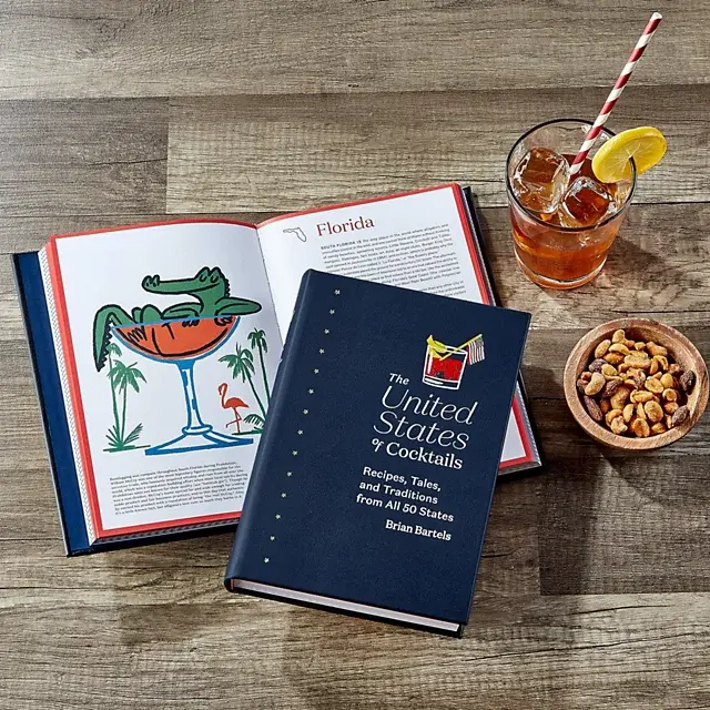 Orvis Leather-Bound United States Of Cocktails Book