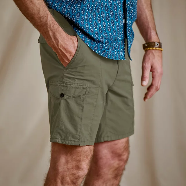 Orvis Men’s 1856 Stretch Poplin Cargo Shorts TARRAGON