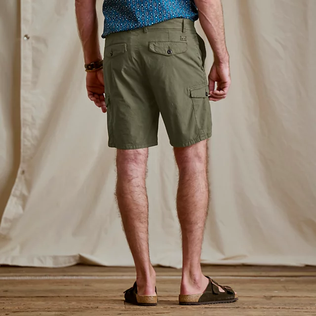 Orvis Men’s 1856 Stretch Poplin Cargo Shorts TARRAGON
