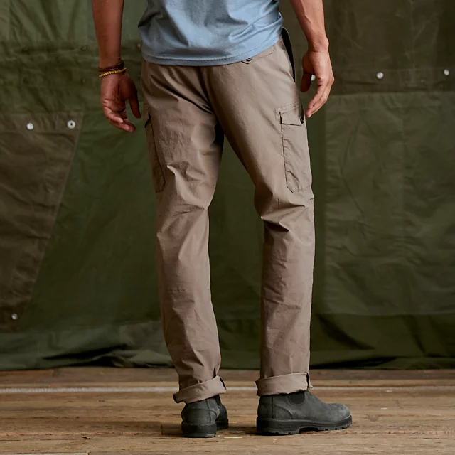 Orvis Men's 1856 Stretch Poplin Regular Fit Cargo Pants MUSHROOM