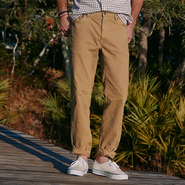 orvis Men’s 1856 Stretch Twill 5-Pocket Pants FIELD KHAKI