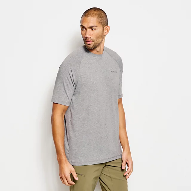 Orvis Men's DriCast™ Short-Sleeve Crewneck T-Shirt LIGHT GREY HEATHER