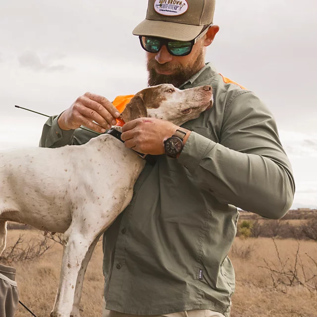 Orvis Men’s Featherweight Long-Sleeved Shooting Shirt BLAZE/DUSTY OLIVE