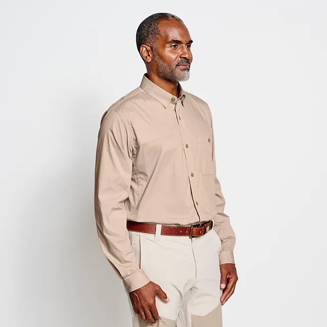 Orvis Men’s Featherweight Long-Sleeved Shooting Shirt SAND