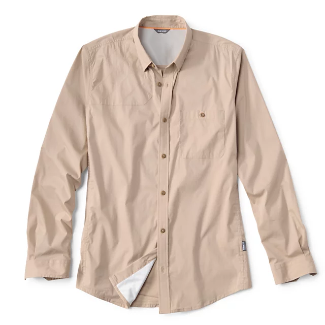orvis Men’s Featherweight Long-Sleeved Shooting Shirt SAND