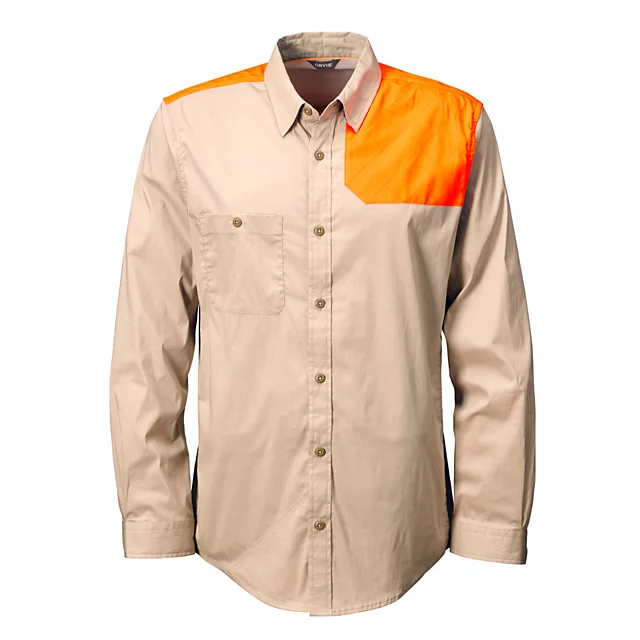 orvis Men’s Left-Hand Long-Sleeve Featherweight Shooting Shirt BLAZE SAND