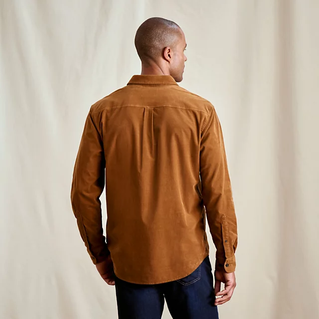 Orvis Men’s Lightweight Corduroy Long-Sleeve Shirt HAZELNUT