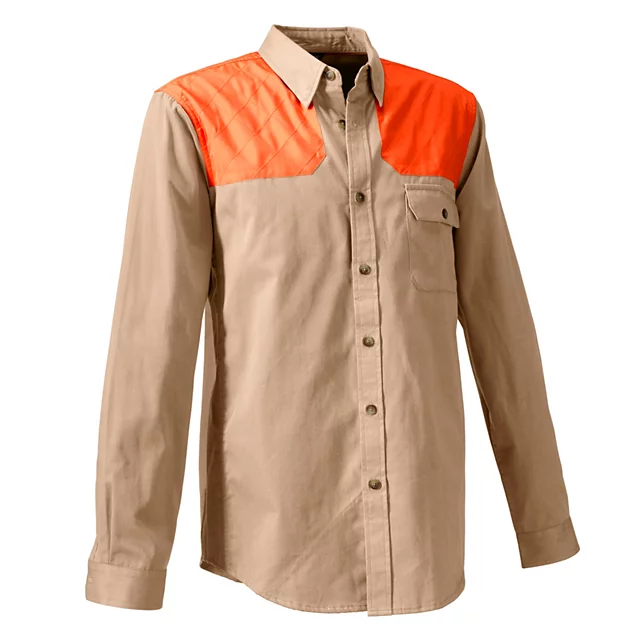 Orvis Men’s Long-Sleeve Midweight Shooting Shirt SAND/BLAZE