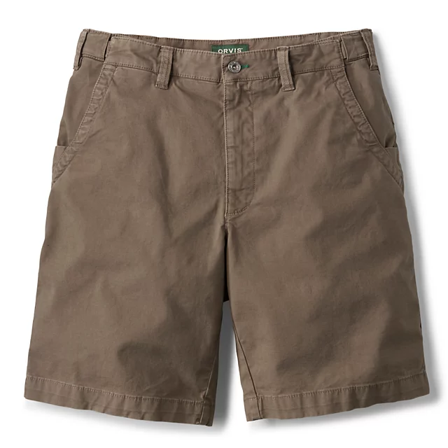 Orvis Men's Montana Morning® EZ-Waist Stretch 9" Shorts MUSHROOM