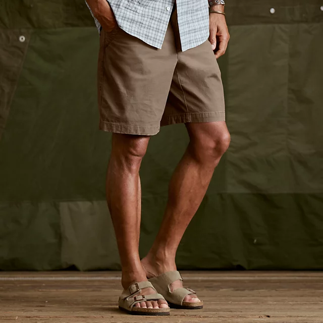 orvis Men's Montana Morning® EZ-Waist Stretch 9" Shorts MUSHROOM