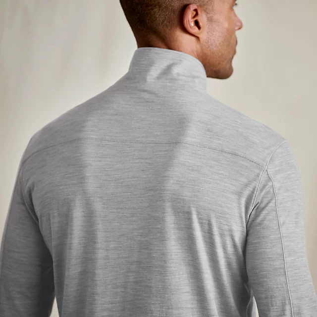 Orvis Men’s Outbound Merino 1/4-Zip STONE GREY HEATHER
