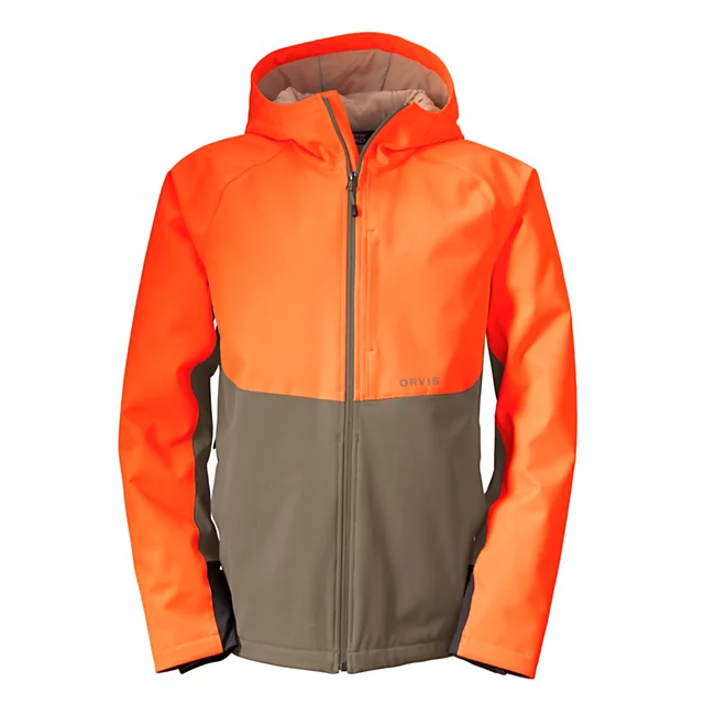 orvis Men’s PRO HD Upland Softshell Hoodie BLAZE/TARMAC