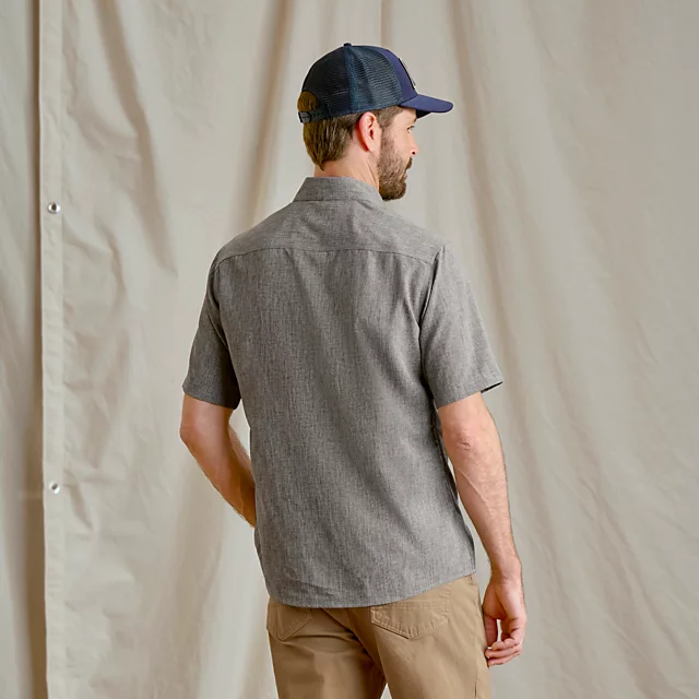 Orvis Men’s Tech Chambray Short-Sleeve Work Shirt MOSS