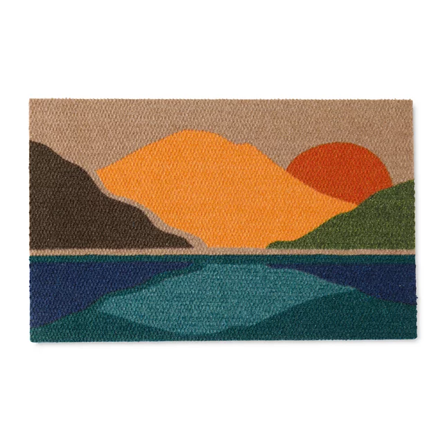 orvis Neighburly Printed Doormat 2' x 3' MOUNTAIN SUN
