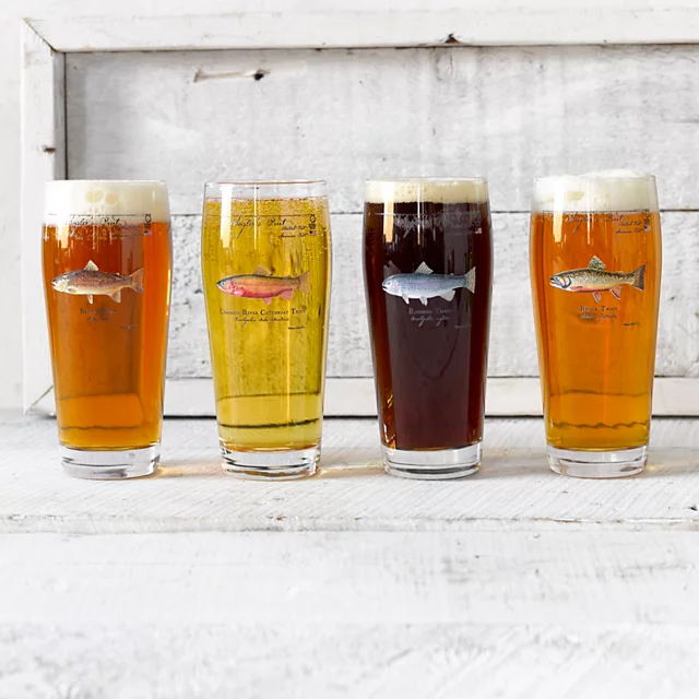 Orvis Angler’s Pint Glass Brook Trout