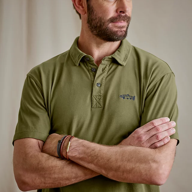 Orvis Angler’s Polo MOSS (TROUT)
