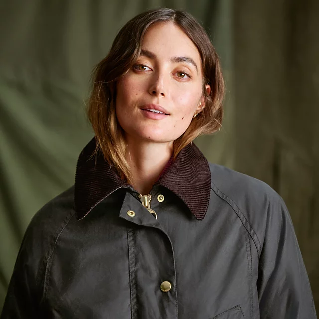 Orvis Barbour® Beadnell Waxed Long Jacket SAGE