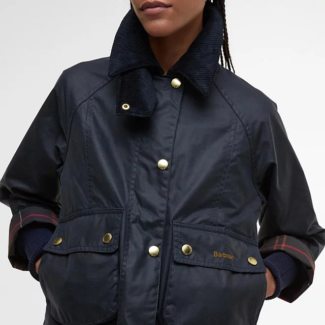 Orvis Barbour® Cropped Beadnell Waxed Jacket NAVY