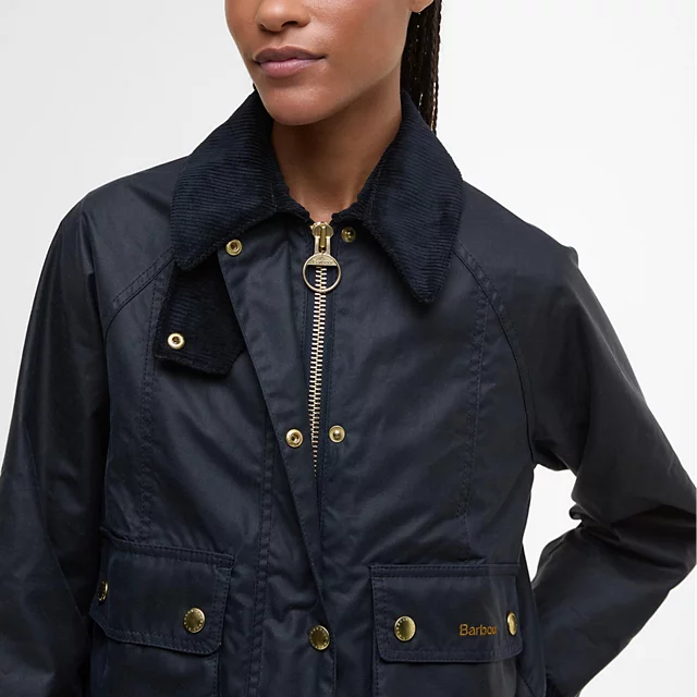 Orvis Barbour® Cropped Beadnell Waxed Jacket NAVY