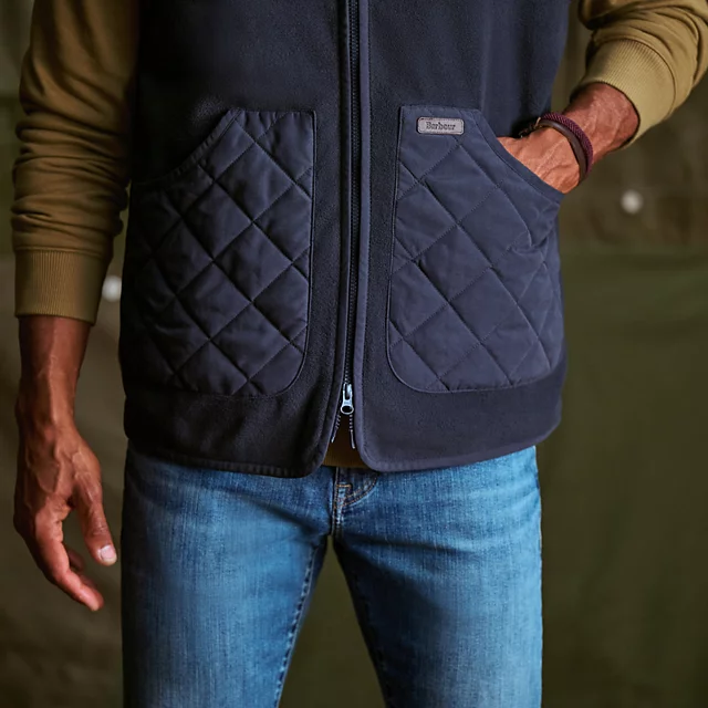 Orvis Barbour® Lowich Fleece Gilet NAVY