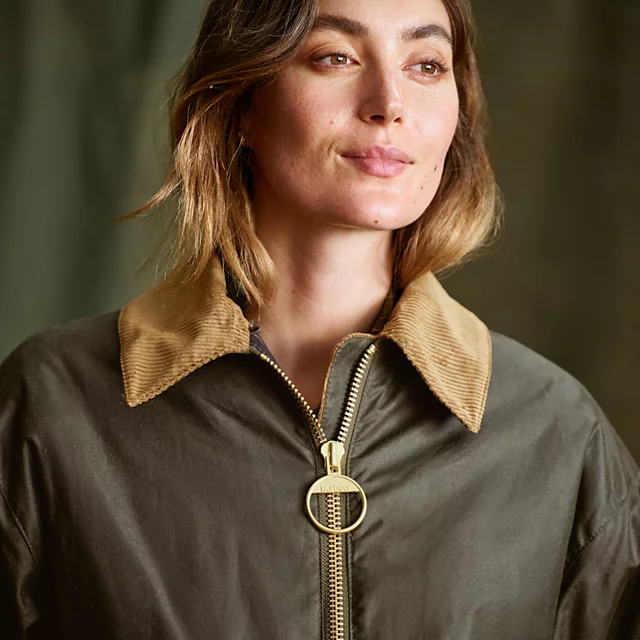 Orvis Barbour® Maxine Waxed Jacket ARCHIVE OLIVE