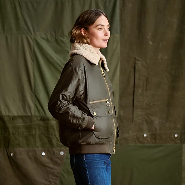 Orvis Barbour® Maxine Waxed Jacket ARCHIVE OLIVE