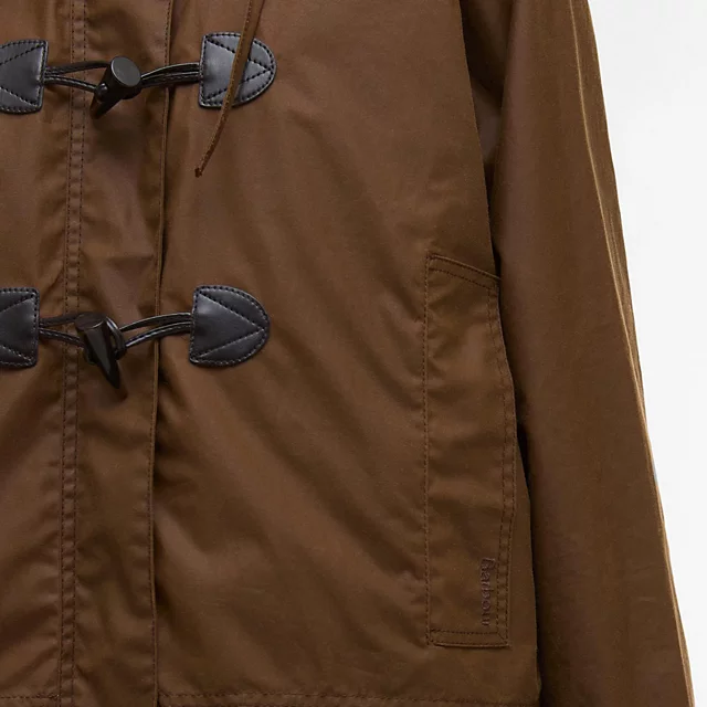Orvis Barbour® Myra Waxed Duffle Coat BARK