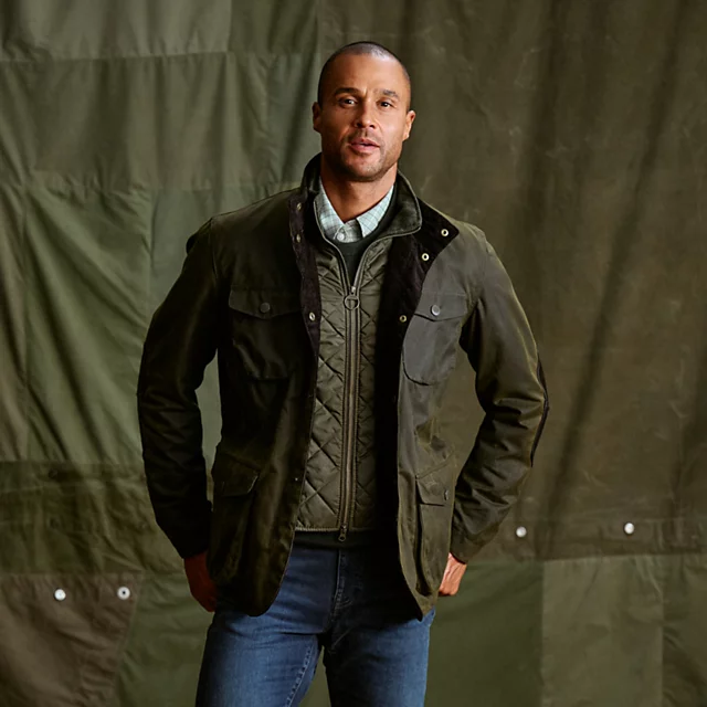 orvis Barbour® Ogston Waxed Jacket OLIVE
