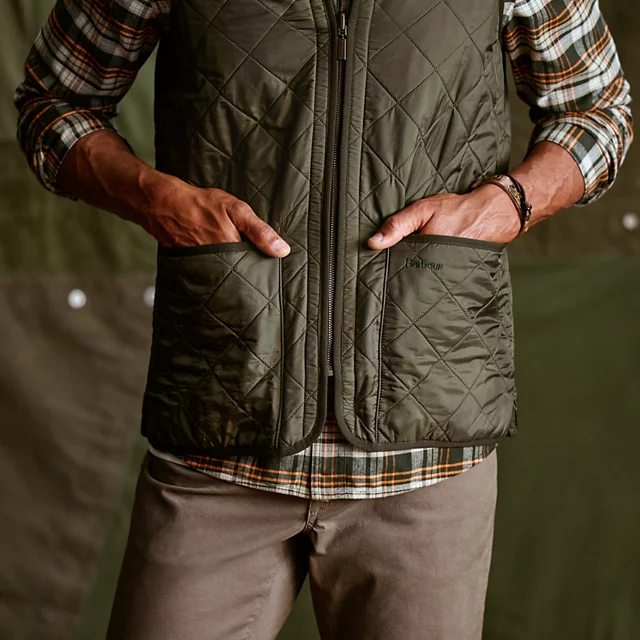 Orvis Barbour® Polarquilt Zip-In Liner OLIVE