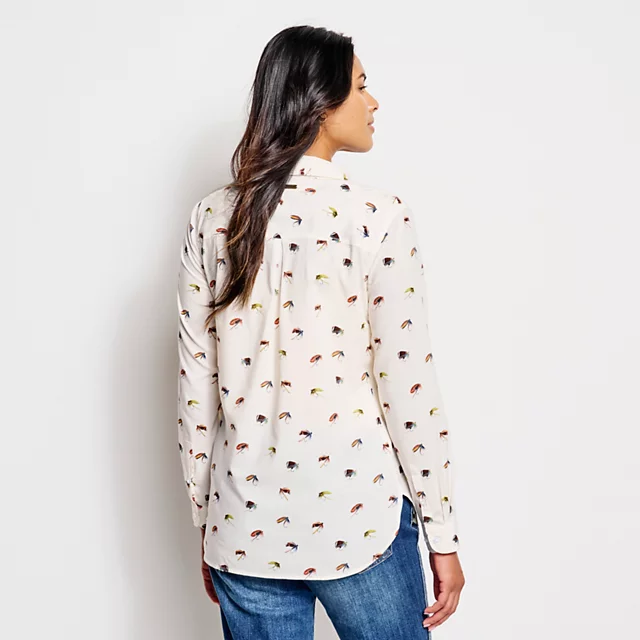 Orvis Orvis + Barbour® Safari Shirt CLOUD/FLIES PRINT