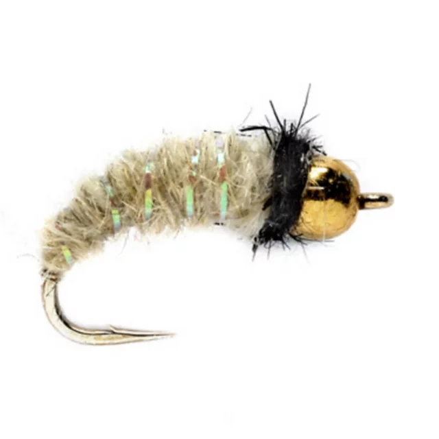 orvis Bead Head Krystal Caddis Larva CREAM