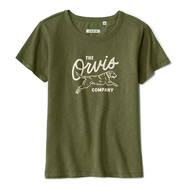 Orvis Bromley Slub Graphic Crewneck Tee MOSS