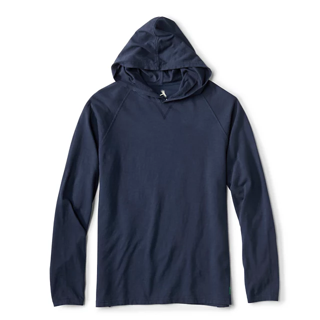 orvis Bromley Slub Hoodie TRUE NAVY