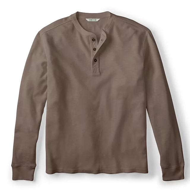 orvis Campsite Henley Long-Sleeve Shirt MUSHROOM