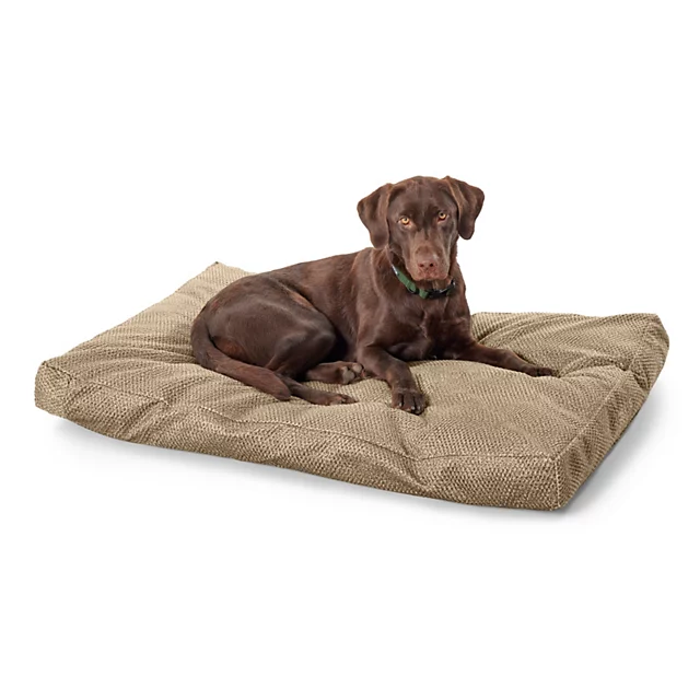 orvis Orvis ComfortFill-Eco® Lounger Dog Bed BROWN TWEED