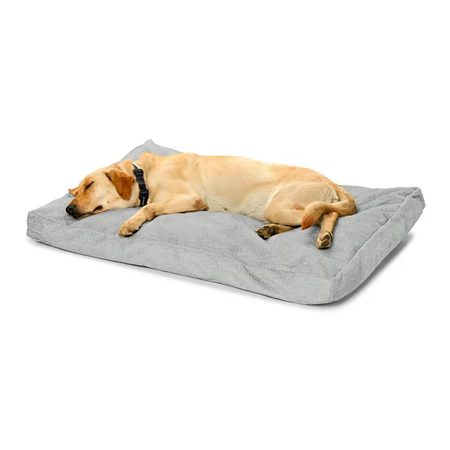 Orvis Orvis ComfortFill-Eco™ ToughChew® Lounger Dog Bed GREY TWEED