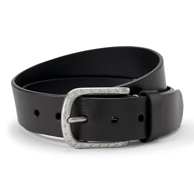 orvis Distressed Nickel Buckle Belt BLACK