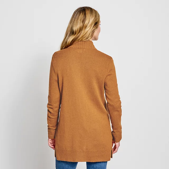 Orvis Evergreen Long Open Cardigan DARK VICUNA