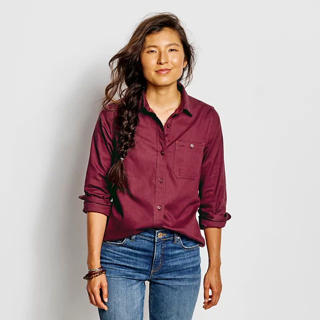 Orvis Flat Creek Flannel Work Shirt DESERT KHAKI