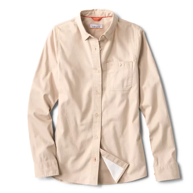 orvis Flat Creek Flannel Work Shirt DESERT KHAKI