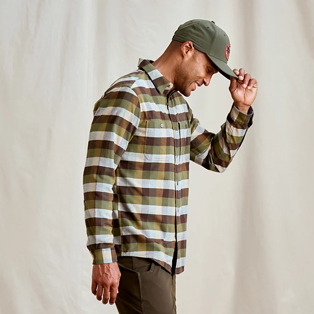 Orvis Flat Creek Tech Flannel Shirt TARRAGON/MOSS