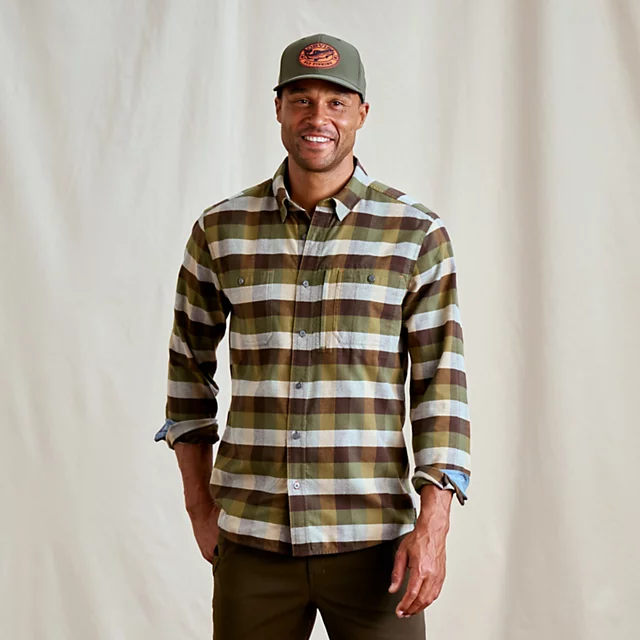 orvis Flat Creek Tech Flannel Shirt TARRAGON/MOSS
