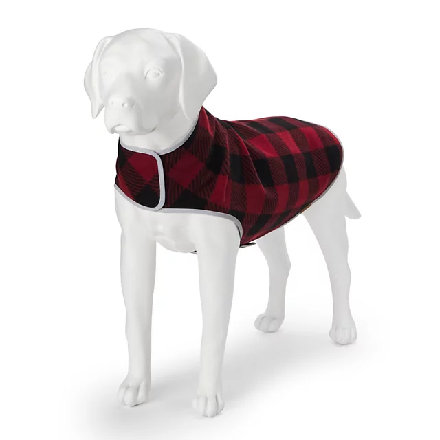 orvis Fleece Dog Jacket BUFFALO CHECK
