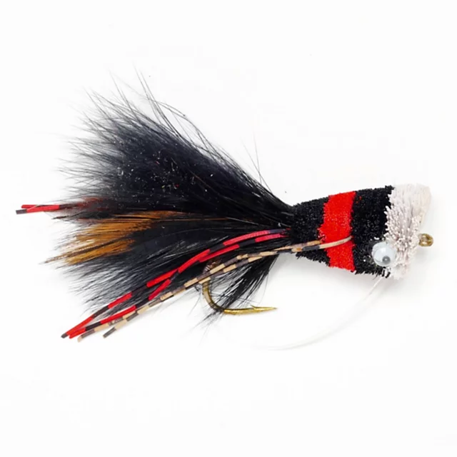 orvis Hair Bass Bug BLACK/RED