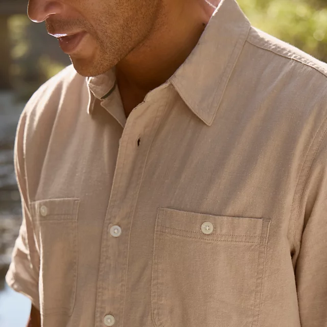 Orvis Hemp/TENCEL™ Short-Sleeve Shirt SHIITAKE