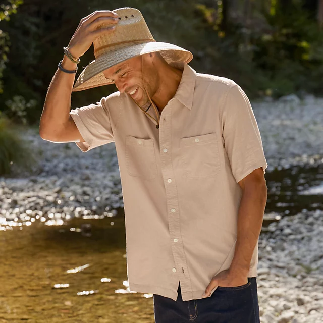 orvis Hemp/TENCEL™ Short-Sleeve Shirt SHIITAKE