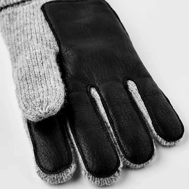 Orvis Hestra Raggwool Deerskin Gloves GREY