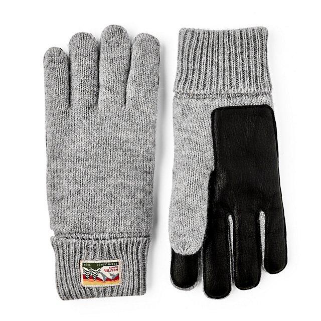 orvis Hestra Raggwool Deerskin Gloves GREY