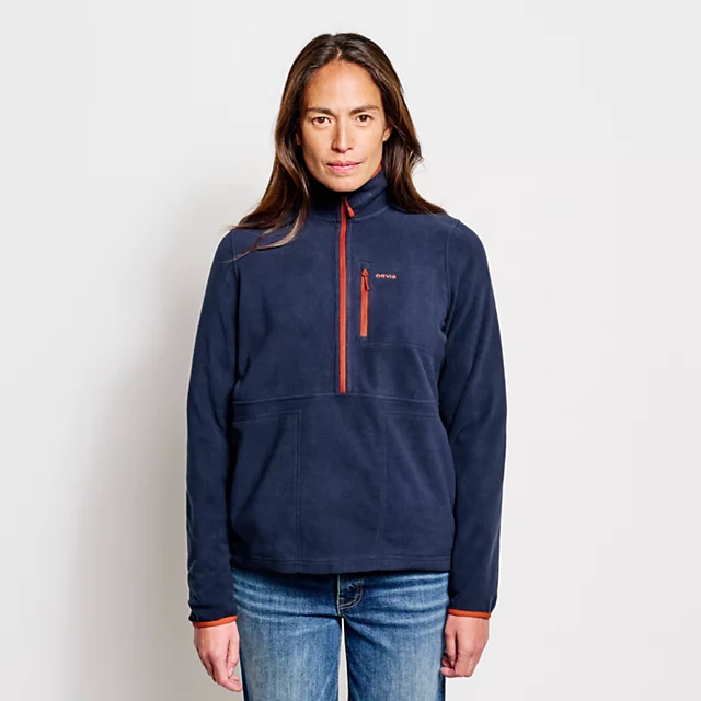 orvis Hill Country Microfleece 1/2-Zip TRUE NAVY
